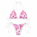 Pink Palm Paradise Aloha Shell Bikini