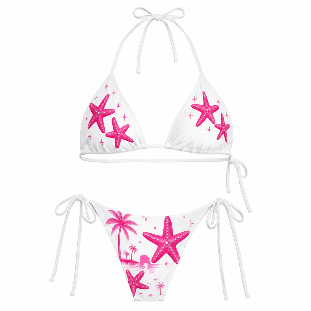 Aloha  Starfish Tie-Side Bikini